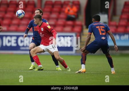 Crewe, Großbritannien. 17. Okt, 2020. Während des EFL Sky Bet League 1 Spiels zwischen Crewe Alexandra und Blackpool im Alexandra Stadium, Crewe, England am 17. Oktober 2020. Foto von Jurek Biegus. Nur redaktionelle Verwendung, Lizenz für kommerzielle Nutzung erforderlich. Keine Verwendung bei Wetten, Spielen oder Veröffentlichungen einzelner Vereine/Vereine/Spieler. Kredit: UK Sports Pics Ltd/Alamy Live Nachrichten Stockfoto