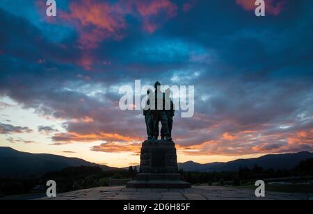 Das Commando Memorial, Spean Bridge, Schottische Highlands Stockfoto
