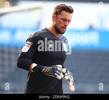 Liberty Stadium, Swansea, Glamorgan, Großbritannien. Oktober 2020. English Football League Championship Football, Swansea City versus Huddersfield Town; Ben Hamer of Huddersfield Town Credit: Action Plus Sports/Alamy Live News Stockfoto