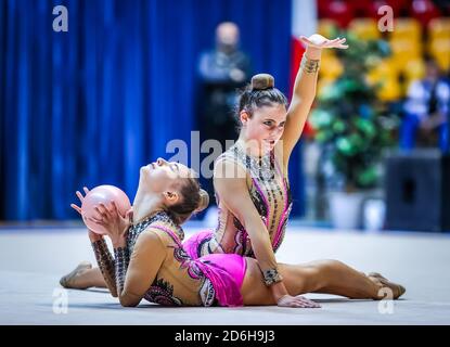 Orradini Nina aus Italien Gruppe und Torretti Talisa aus Italien Gruppe während der Serie A 2020 Runde 3 Grad im PalaBancoDesio, Desio, Italien am 11. Oktober, C. Stockfoto