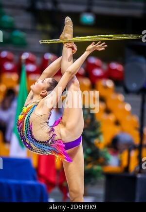 Aldassarri Milena von Ginnastica Fabriano während der Serie A 2020 3. Runde im PalaBancoDesio, Desio, Italien am 10. Oktober 2020 - Foto Fabrizio C Stockfoto