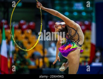 Aldassarri Milena von Ginnastica Fabriano während der Serie A 2020 3. Runde im PalaBancoDesio, Desio, Italien am 10. Oktober 2020 - Foto Fabrizio C Stockfoto