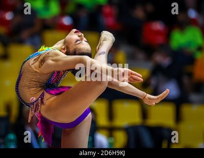 Aldassarri Milena von Ginnastica Fabriano während der Serie A 2020 3. Runde im PalaBancoDesio, Desio, Italien am 10. Oktober 2020 - Foto Fabrizio C Stockfoto