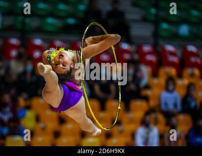 Aldassarri Milena von Ginnastica Fabriano während der Serie A 2020 3. Runde im PalaBancoDesio, Desio, Italien am 10. Oktober 2020 - Foto Fabrizio C Stockfoto