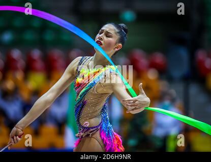 Aldassarri Milena von Ginnastica Fabriano Baldassarri Milena von Ginnastica Fabriano während der Serie A 2020 Runde 3 Grad im PalaBancoDesio, Desio, IT C Stockfoto