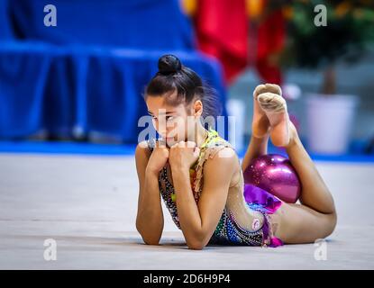 Affaeli Sofia von Ginnastica Fabriano während der Serie A 2020 3. Runde im PalaBancoDesio, Desio, Italien am 10. Oktober 2020 - Foto Fabrizio Carab C Stockfoto