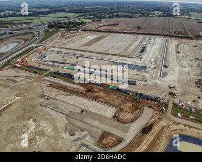 Sevington Inland Border Facility in Ashford, Kent, 17/10/20 Stockfoto