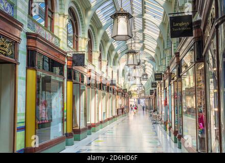 Stadtzentrum von Norwich das Royal Arcade Norwich Interieur in Norwich Norfolk East Anglia England GB Europa Stockfoto