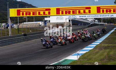 Xestoril, portugal, Italien, 17. Oktober 2020, erste Runde während der 8. Runde Pirelli Estoril Round Race1, World Superbike - SBK - Credit: LM/Otto Moretti/Alamy Live News Stockfoto