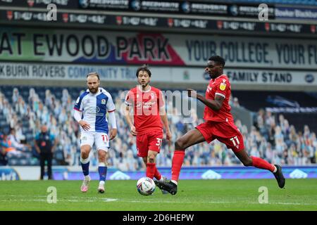 Blackburn, Großbritannien. oktober 2020. Sammy Ameobi aus Nottingham Forest während des Sky Bet Championship Matches zwischen Blackburn Rovers und Nottingham Forest im Ewood Park, Blackburn am Samstag, 17. Oktober 2020. (Kredit: Pat Scaasi - MI News ) Kredit: MI Nachrichten & Sport /Alamy Live Nachrichten Stockfoto