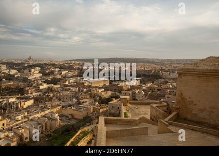 Panorama von Rabat, Gozo, Malta Stockfoto