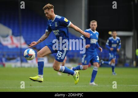 Ipswich, Großbritannien. Oktober 2020. Ipswichs Teddy Bishop während des Sky Bet League 1 Spiels zwischen Ipswich Town und Accrington Stanley in der Portman Road, Ipswich am Samstag, 17. Oktober 2020. (Kredit: Ben Pooley - MI News) Kredit: MI Nachrichten & Sport /Alamy Live Nachrichten Stockfoto