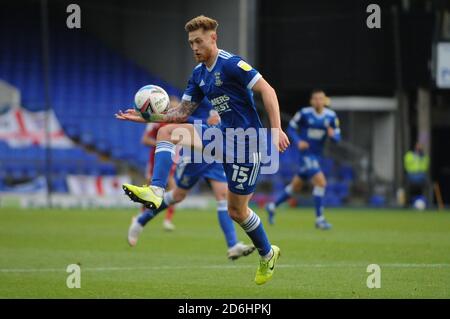 Ipswich, Großbritannien. Oktober 2020. Ipswichs Teddy Bishop während des Sky Bet League 1 Spiels zwischen Ipswich Town und Accrington Stanley in der Portman Road, Ipswich am Samstag, 17. Oktober 2020. (Kredit: Ben Pooley - MI News) Kredit: MI Nachrichten & Sport /Alamy Live Nachrichten Stockfoto