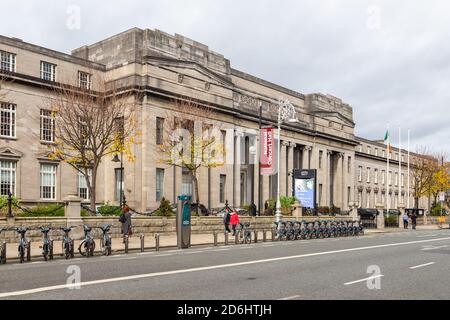 Dublin, Irland - 10. November 2015: National Concert Hall at Earlsfort Terrace, der wichtigste nationale Veranstaltungsort für Konzerte klassischer Musik in Irland. Stockfoto