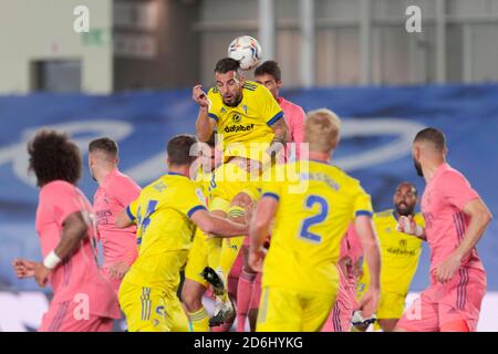 Madrid, Spanien. Oktober 2020. Spanisches Fußballspiel La Liga Real Madrid gegen Cadiz im Alfredo Di Stefano Stadion, Madrid, 17, 2020 La Liga/Cordon Pressequelle: CORDON PRESS/Alamy Live News Stockfoto