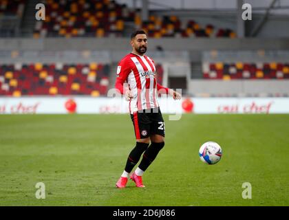 Brentford Community Stadium, London, Großbritannien. Oktober 2020. English Football League Championship Football, Brentford FC gegen Coventry City; Saman Ghoddos of Brentford Kredit: Action Plus Sports/Alamy Live News Stockfoto