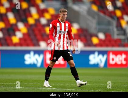 Brentford Community Stadium, London, Großbritannien. Oktober 2020. English Football League Championship Football, Brentford FC versus Coventry City; Marcus Forss of Brentford Kredit: Action Plus Sports/Alamy Live News Stockfoto