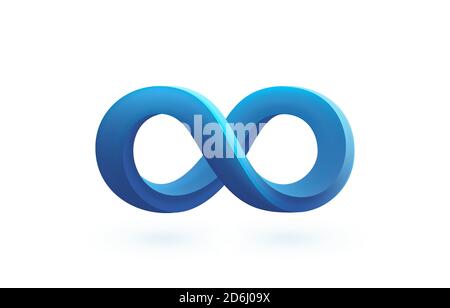 Infinity-Farbsymbol, Zeichenelement-Grafik. Vektorgrafik Stock Vektor