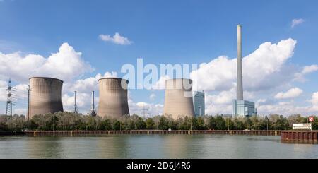 Kühltürme, stillgelegtes Kohlekraftwerk, Gersteinwerk, Stockum, Werne, Westfalen, Nordrhein-Westfalen, Deutschland Stockfoto