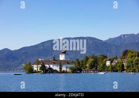 Schloss Ort in Gmunden, Traun See, Salzkammergut, Oberösterreich, Österreich Stockfoto