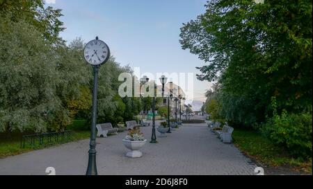 Atemberaubender russischer Norden. Die Stadt Sortavala liegt nordwestlich des Onega-Sees Stockfoto