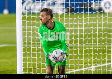 Madrid, Spanien. Oktober 2020. Neto vom FC Barcelona während des Liga-Spiels zwischen Getafe CF und FC Barcelona im Coliseo Alfonso Perez am Oktober, 17 2020 Quelle: DAX Images/Alamy Live News Stockfoto