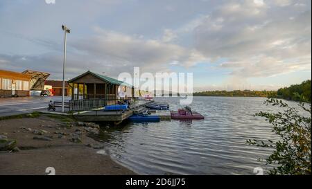 Port Murmansk, schöne Orte der Stadt, Kola Bay, Parks und wunderbare Orte. Denkmal für die Verteidiger der Arktis Stockfoto