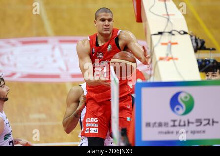 Funabashi Arena, Chiba, Japan. Oktober 2020. Gavin Edwards (Jets), 17. OKTOBER 2020 - Basketball : 2020-21 B.LEAGUE B1 Spiel zwischen Chiba Jets 87-78 Utsunomiya Brex in Funabashi Arena, Chiba, Japan. Kredit: YUTAKA/AFLO SPORT/Alamy Live Nachrichten Stockfoto