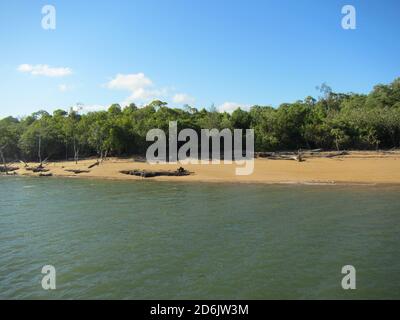 Sandstrand auf der tropischen Insel Frankland Queensland Australien Stockfoto