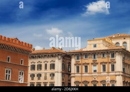 Traditionelle Architektur in Rom, Italien Stockfoto