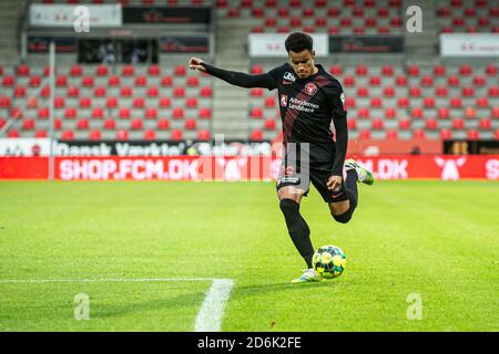 Herning, Dänemark. Oktober 2020. Paulinho (29) vom FC Midtjylland beim 3F Superliga-Spiel zwischen FC Midtjylland und Odense Boldklub in der MCH Arena in Herning. (Foto Kredit: Gonzales Foto/Alamy Live News Stockfoto