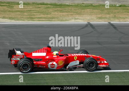 Imola, Italien - 23. April 2006: F1-Weltmeisterschaft. San Marino Grand Prix, Felipe Massa im Einsatz auf Ferrari 248 F1 während des Trainings. Stockfoto