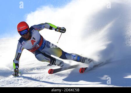 Solden, Österreich. Oktober 2020. SOELDEN, ÖSTERREICH. 18 2020. OKTOBER: 1. Herren-Riesenslalom im Rahmen des Alpinen Ski-Weltcups in Solden am 18. Oktober 2020; Lauf 1, Leif Kristian Nestvold Haugen (NOR) (Foto: Pierre Teyssot/ESPA-Images) Kredit: Europäische Sport Fotoagentur/Alamy Live News Stockfoto