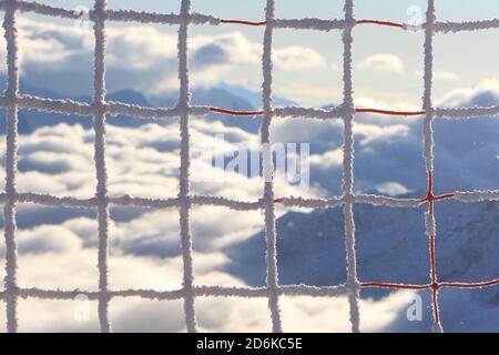 Solden, Österreich. Oktober 2020. SOELDEN, ÖSTERREICH. 18 2020. OKTOBER: 1. Herren-Riesenslalom im Rahmen des Alpinen Ski-Weltcups in Solden am 18. Oktober 2020; der Berg unter der Decke (Foto: Pierre Teyssot/ESPA-Images) Kredit: Europäische Sport Fotoagentur/Alamy Live News Stockfoto