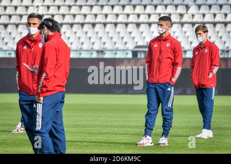 Turin, Italien. Oktober 2020. Turin. Serie A Tim 2020/2021 Liga Spiel. Turin gegen Cagliari mit 1000 Fans für den Covid 19 Notfall. Olympic Stadium auf dem Foto: Kredit: Independent Photo Agency/Alamy Live News Stockfoto