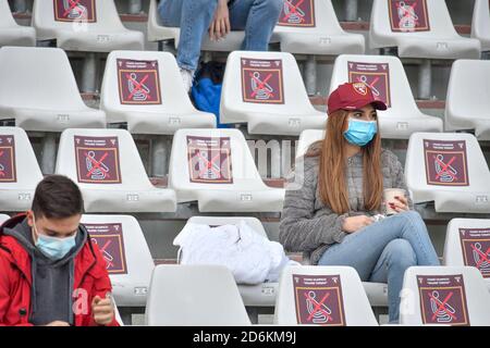 Turin, Italien. Oktober 2020. Turin. Serie A Tim 2020/2021 Liga Spiel. Turin gegen Cagliari mit 1000 Fans für den Covid 19 Notfall. Olympic Stadium auf dem Foto: Kredit: Independent Photo Agency/Alamy Live News Stockfoto