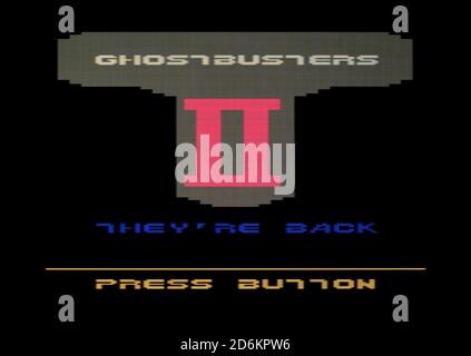 Ghostbusters II - Atari 2600 VCS Videogame - redaktionelle Verwendung Nur Stockfoto