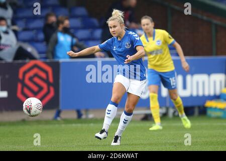 Liverpool, Großbritannien. Oktober 2020. Isobel Christiansen von Everton in Aktion. Barclays Women's super League match, Everton Women gegen Brighton & Hove Albion Women im Walton Hall Park in Liverpool am Sonntag, 18. Oktober 2020. Dieses Bild darf nur für redaktionelle Zwecke verwendet werden. Nur redaktionelle Verwendung, Lizenz für kommerzielle Nutzung erforderlich. Keine Verwendung in Wetten, Spiele oder ein einzelner Club / Liga / Spieler Publikationen.pic von Chris Stading / Andrew Orchard Sport Fotografie / Alamy Live News Kredit: Andrew Orchard Sport Fotografie / Alamy Live News Stockfoto