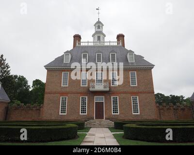 Governor's Villa in Williamsburg, Virginia. Stockfoto