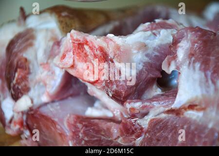 Schweinefleisch aus der Nähe Stockfoto