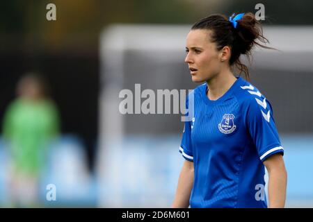 Liverpool, Großbritannien. Oktober 2020. Hayley Raso von Everton schaut auf. Barclays Women's super League match, Everton Women gegen Brighton & Hove Albion Women im Walton Hall Park in Liverpool am Sonntag, 18. Oktober 2020. Dieses Bild darf nur für redaktionelle Zwecke verwendet werden. Nur redaktionelle Verwendung, Lizenz für kommerzielle Nutzung erforderlich. Keine Verwendung in Wetten, Spiele oder ein einzelner Club / Liga / Spieler Publikationen.pic von Chris Stading / Andrew Orchard Sport Fotografie / Alamy Live News Kredit: Andrew Orchard Sport Fotografie / Alamy Live News Stockfoto