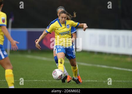 Liverpool, Großbritannien. Oktober 2020. Kayleigh Green von Brighton & Hove Albion in Aktion. Barclays Women's super League match, Everton Women gegen Brighton & Hove Albion Women im Walton Hall Park in Liverpool am Sonntag, 18. Oktober 2020. Dieses Bild darf nur für redaktionelle Zwecke verwendet werden. Nur redaktionelle Verwendung, Lizenz für kommerzielle Nutzung erforderlich. Keine Verwendung in Wetten, Spiele oder ein einzelner Club / Liga / Spieler Publikationen.pic von Chris Stading / Andrew Orchard Sport Fotografie / Alamy Live News Kredit: Andrew Orchard Sport Fotografie / Alamy Live News Stockfoto