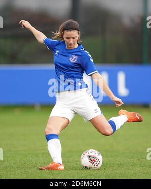 Everton's Damaris Ekurrola während des FA Women's Super League Spiels im Walton Hall Park, Liverpool. Stockfoto