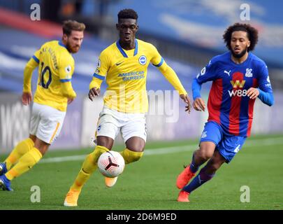 Brighton und Hove Albions Yves Bissouma während des Premier League-Spiels im Selhurst Park, London. Stockfoto