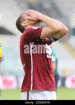 Turin, Italien. Oktober 2020. Turin, Italien, 18 Oct 2020, 09 Andrea Belotti (Turin FC) während Torino gegen Cagliari - italienisches Fußballspiel Serie A - Credit: LM/Claudio Benedetto Credit: Claudio Benedetto/LPS/ZUMA Wire/Alamy Live News Stockfoto