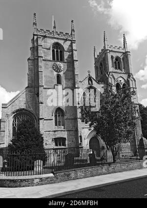 The Minster vom St. Margaret's Place in Kings Lynn an der Küste von Norfolk, Großbritannien Stockfoto