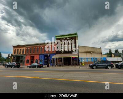 Historisches Leadville, Amerikas höchste Stadt, Colorado, USA Stockfoto