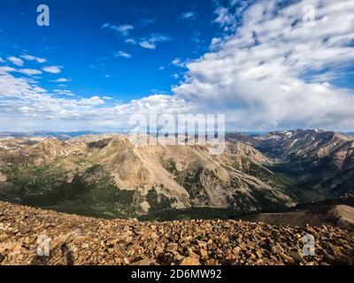 Wunderschöne Landschaften entlang der 485 Meile, Colorado Trail, Colorado Stockfoto