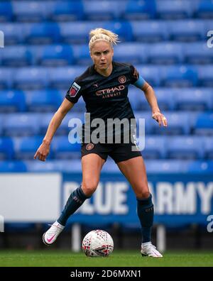 Reading, Großbritannien. Oktober 2020. Steph Houghton von man City Women während des FAWSL-Matches zwischen Reading Women und Manchester City Women am 18. Oktober 2020 im Madejski Stadium, Reading, England. Foto von Andy Rowland. Kredit: Prime Media Images/Alamy Live Nachrichten Stockfoto