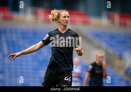 Reading, Großbritannien. Oktober 2020. Sam Mewis von man City Women beim FAWSL-Spiel zwischen Reading Women und Manchester City Women am 18. Oktober 2020 im Madejski Stadium, Reading, England. Foto von Andy Rowland. Kredit: Prime Media Images/Alamy Live Nachrichten Stockfoto